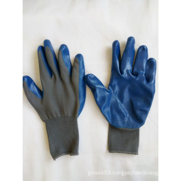 13G Polyester Shell Nitrile Coated Safety Work Gloves (N6013)